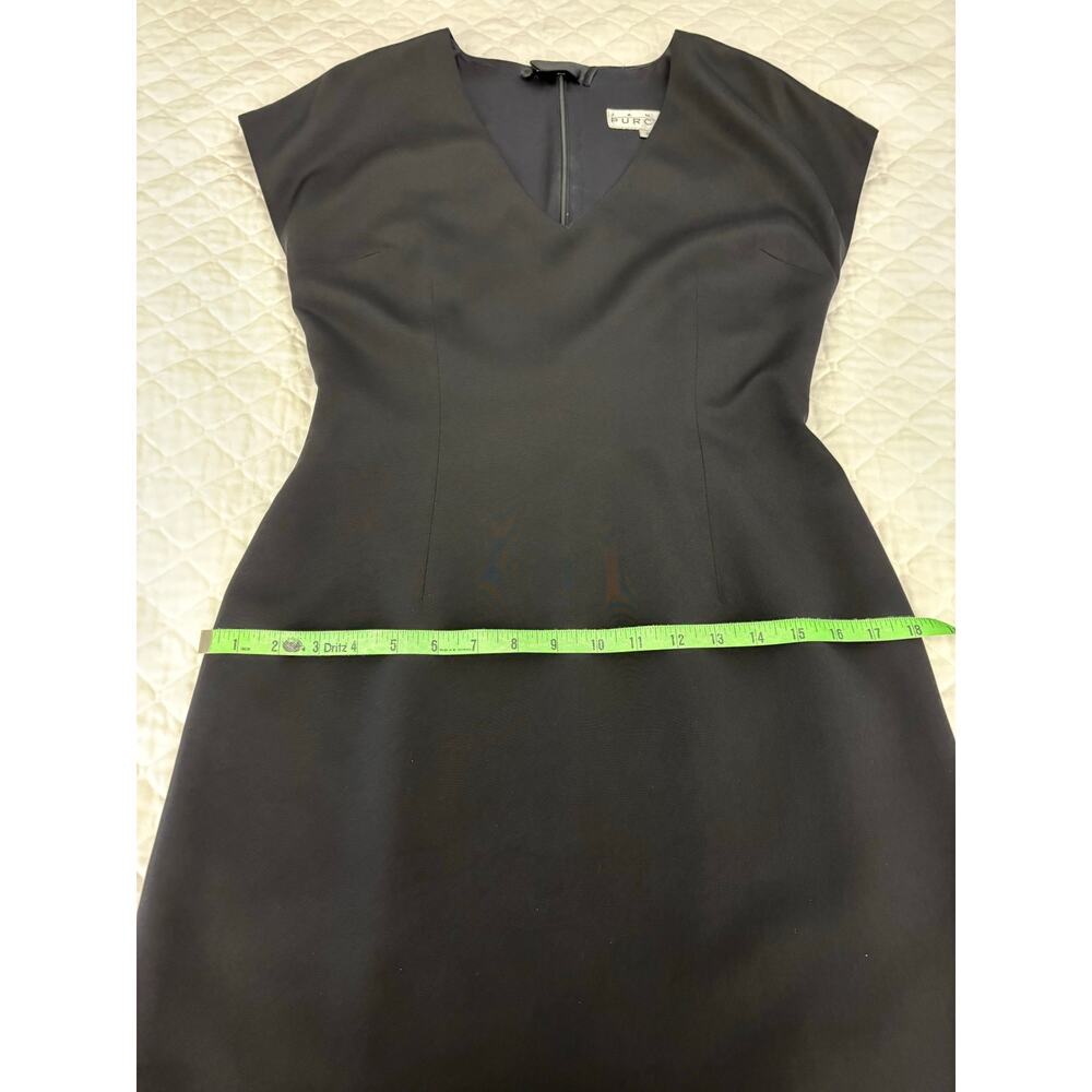 Vintage Black Dress James Purcell Silk Cocktail Event Size 8 - Picture 8 of 11
